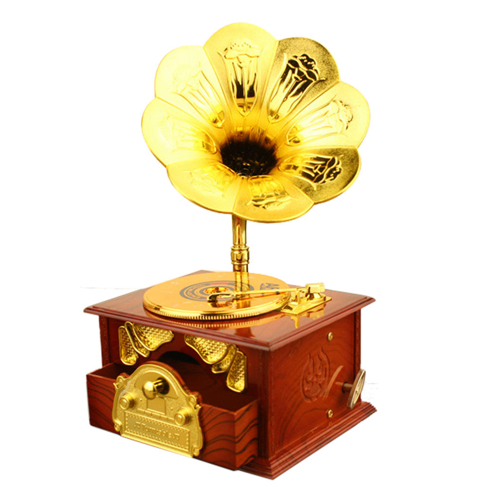 Phonograph Music Box Best Gift Table Decor - Home Decor