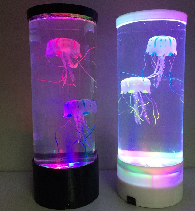 LED Jellyfish Aquarium Lamp Night - Home Decor