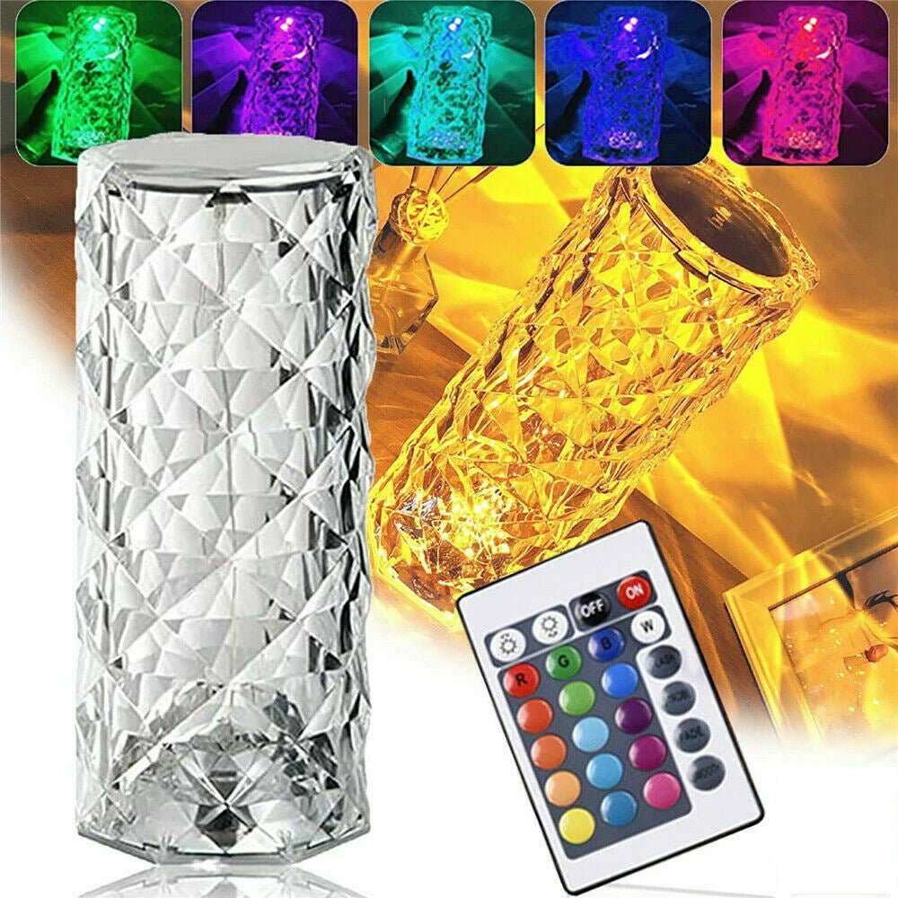 LED Crystal Table Lamp - Home Decor