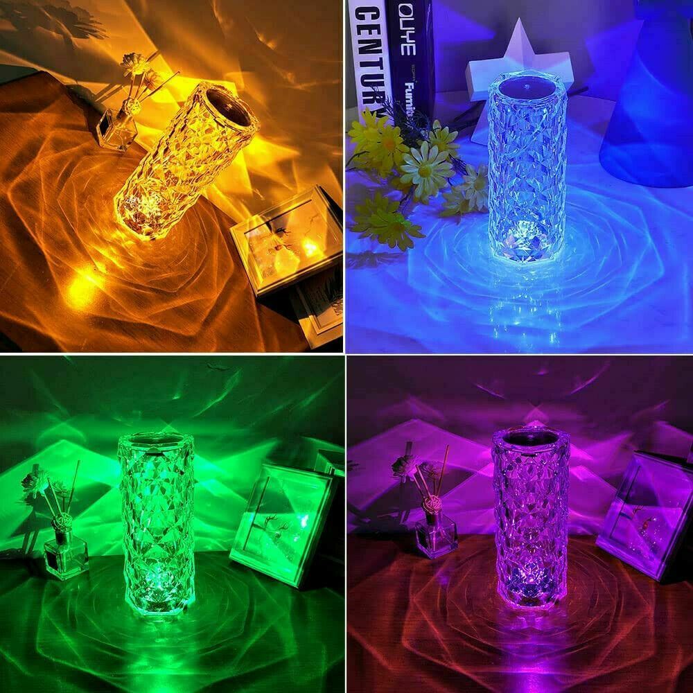 LED Crystal Table Lamp - Home Decor