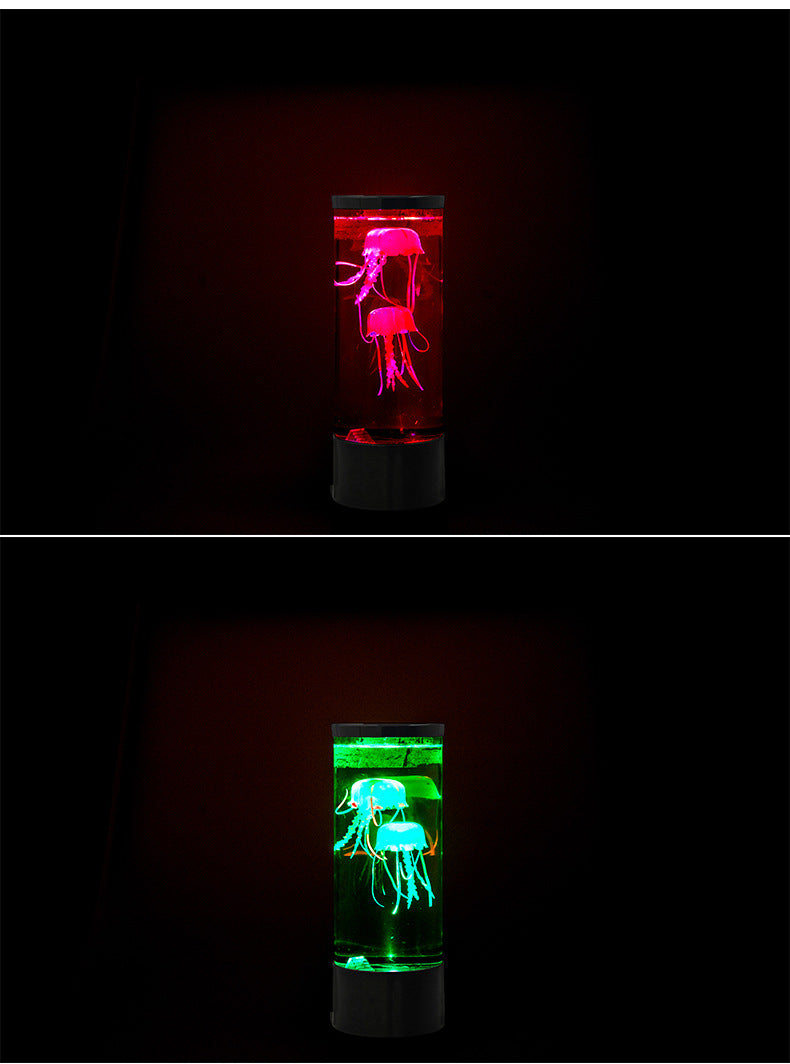 LED Jellyfish Aquarium Lamp Night - Home Decor