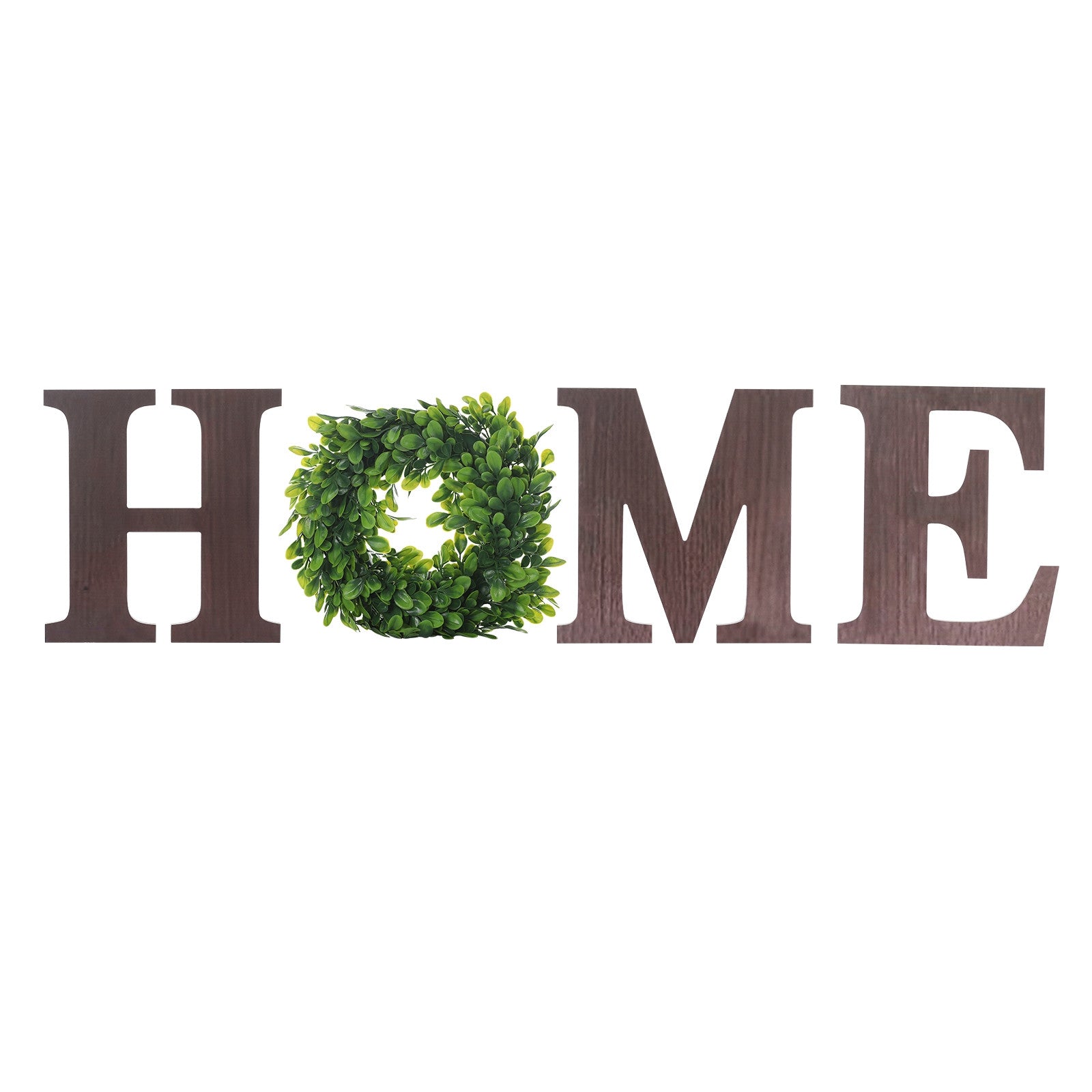 Wall Hanging Wood Home Sign With Artificial  Letters - Home Decor