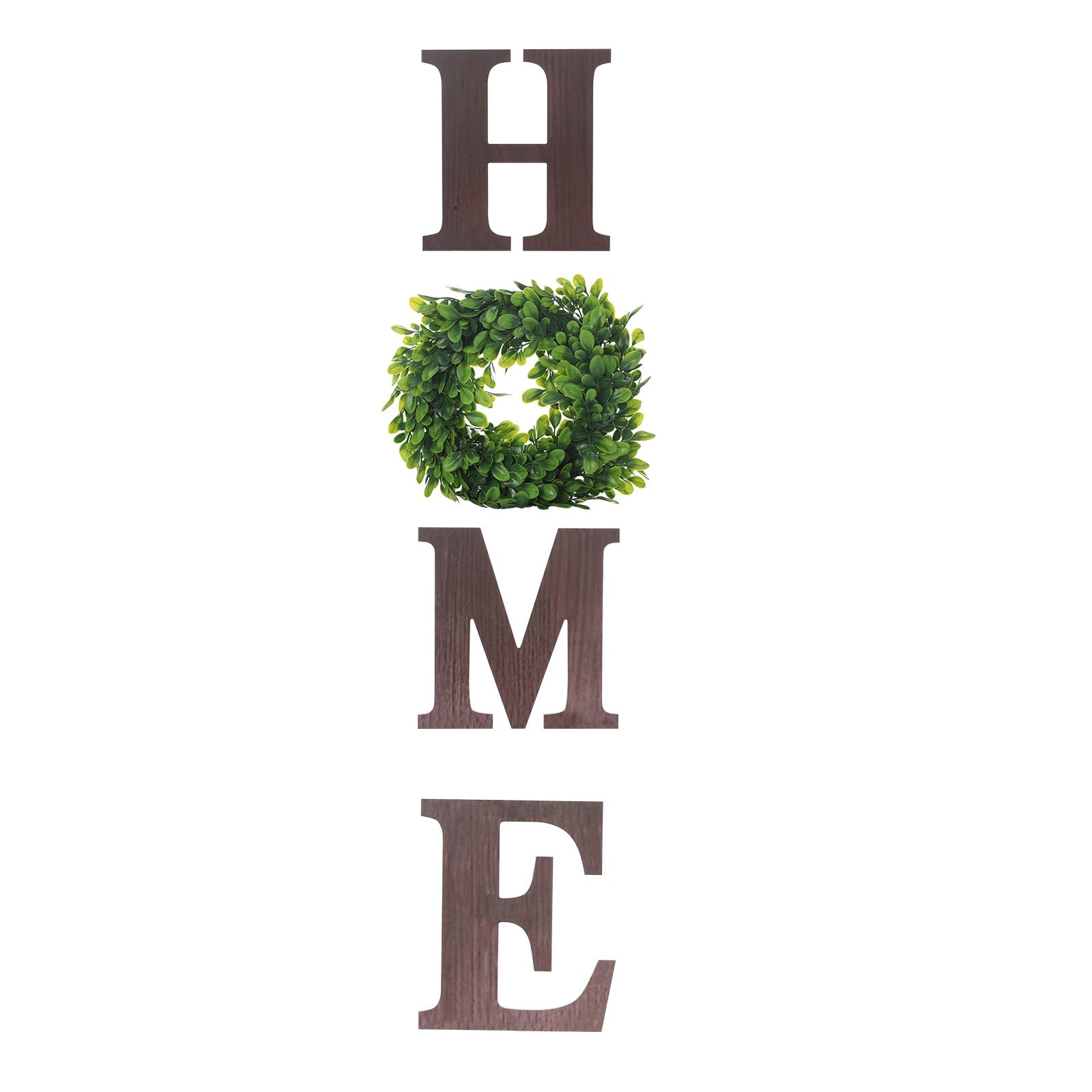 Wall Hanging Wood Home Sign With Artificial  Letters - Home Decor