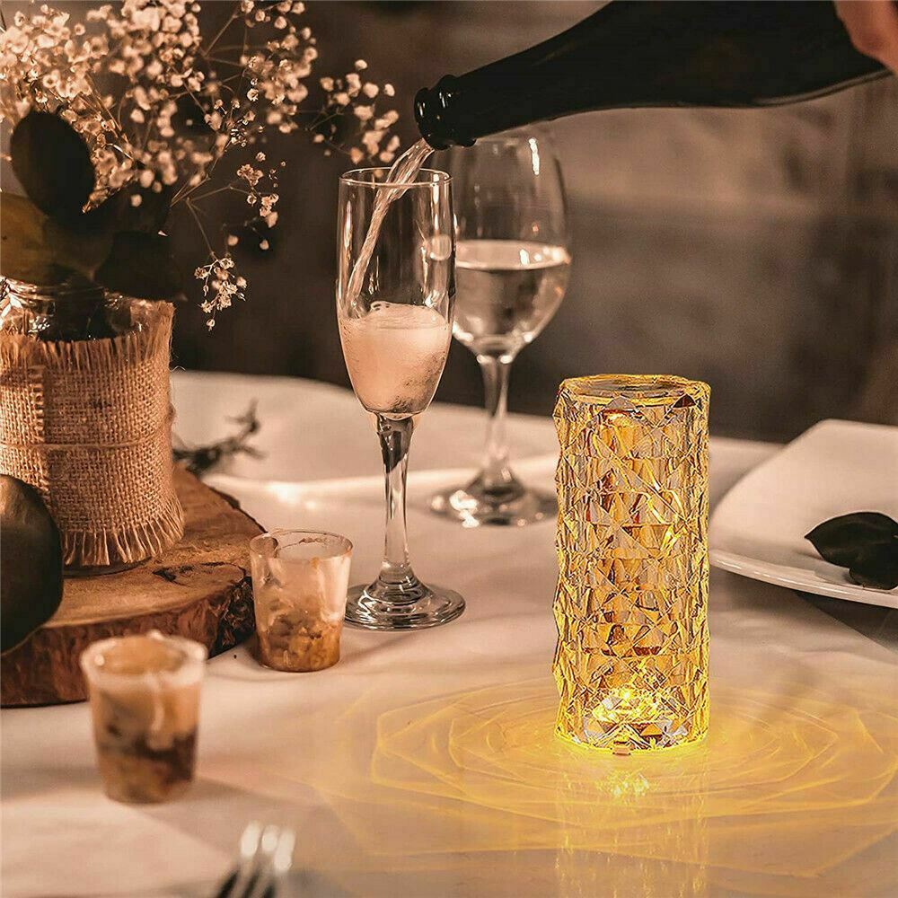 LED Crystal Table Lamp - Home Decor