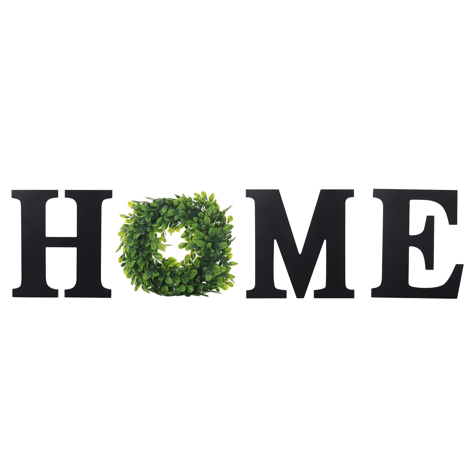 Wall Hanging Wood Home Sign With Artificial  Letters - Home Decor