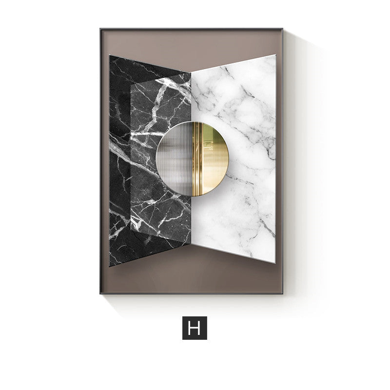 Abstract Geometric Canvas Painting Wall Decor - Home Decor