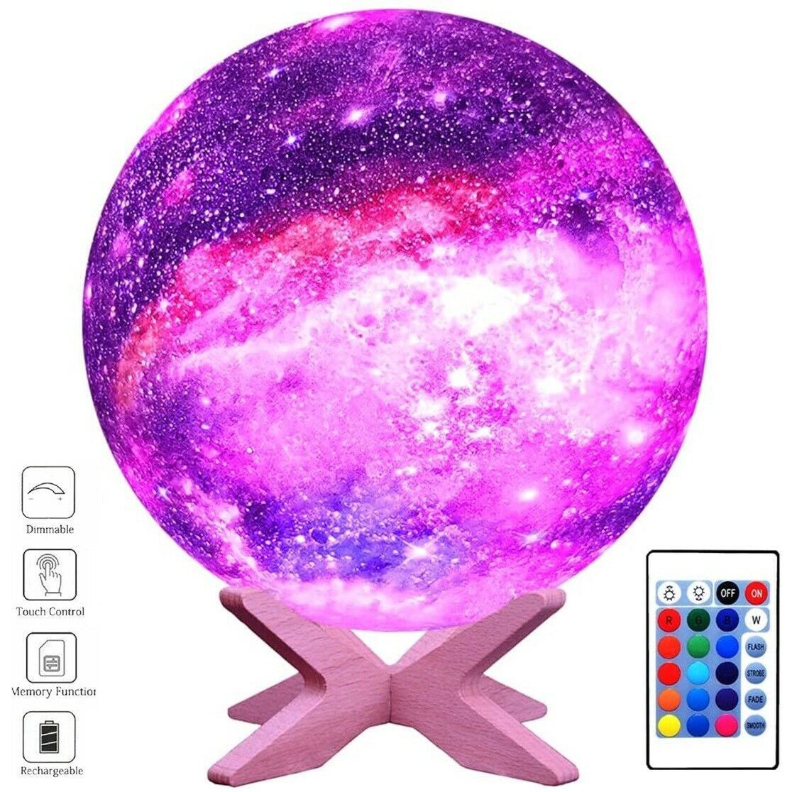 3D Printing Galaxy Lamp Moonlight - Home Decor