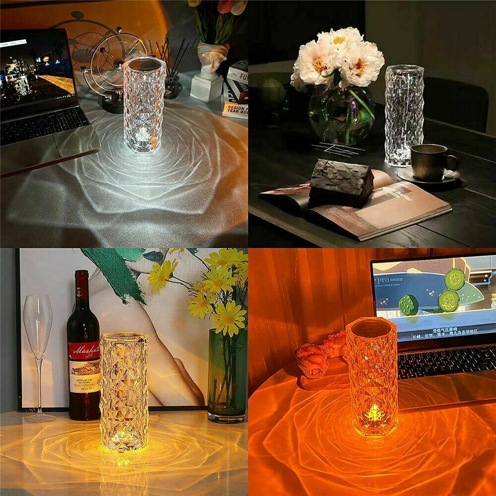 LED Crystal Table Lamp - Home Decor