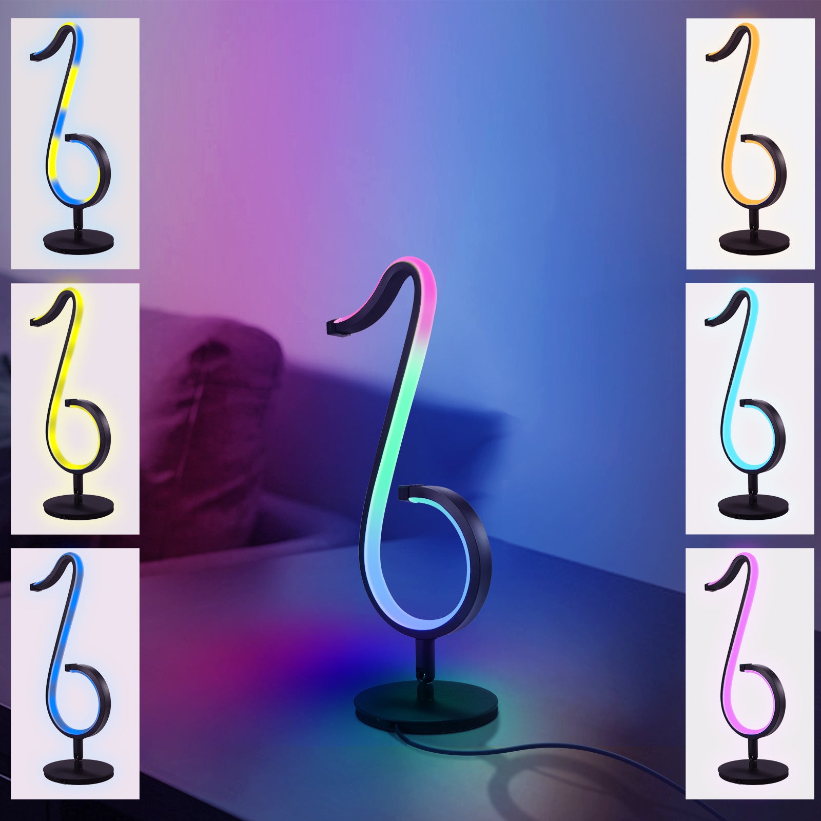 Remote Control Symphony Atmosphere LED Night Light - Home Decor