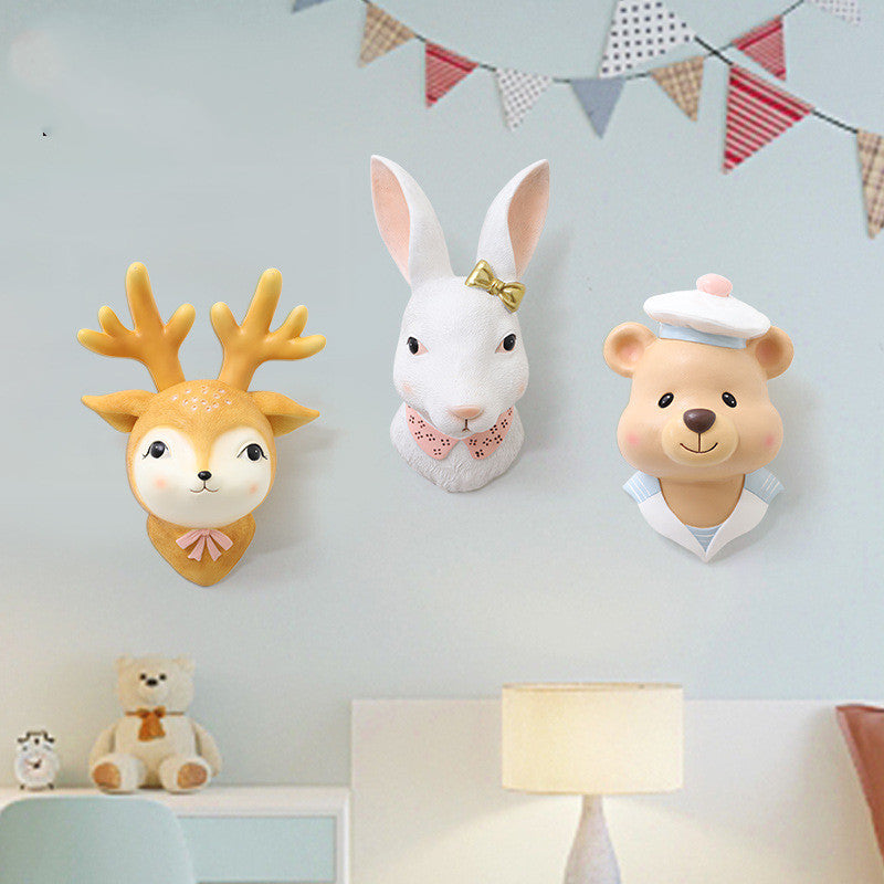 Home Original Cartoon Rabbit Wall Decor - Home Decor