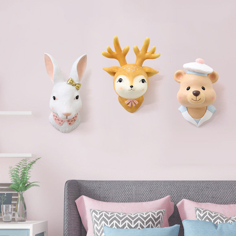 Home Original Cartoon Rabbit Wall Decor - Home Decor