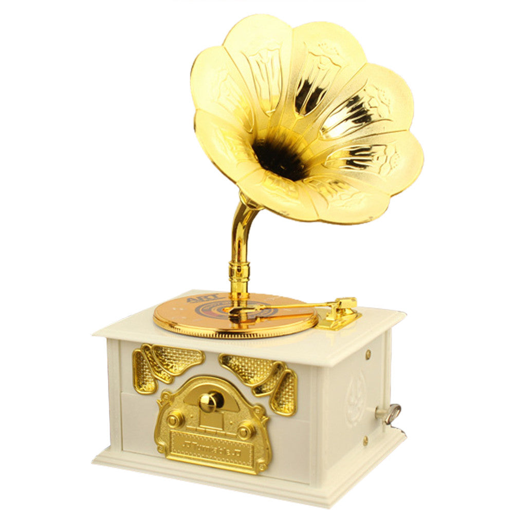 Phonograph Music Box Best Gift Table Decor - Home Decor